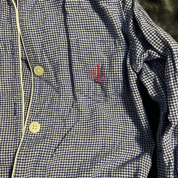 Ralph Lauren button down blouse / long sleeve pajama top - Picture 2 of 5